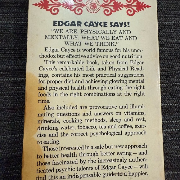 Edgar Cayce on Diet and Health Book - Picture 2 of 3